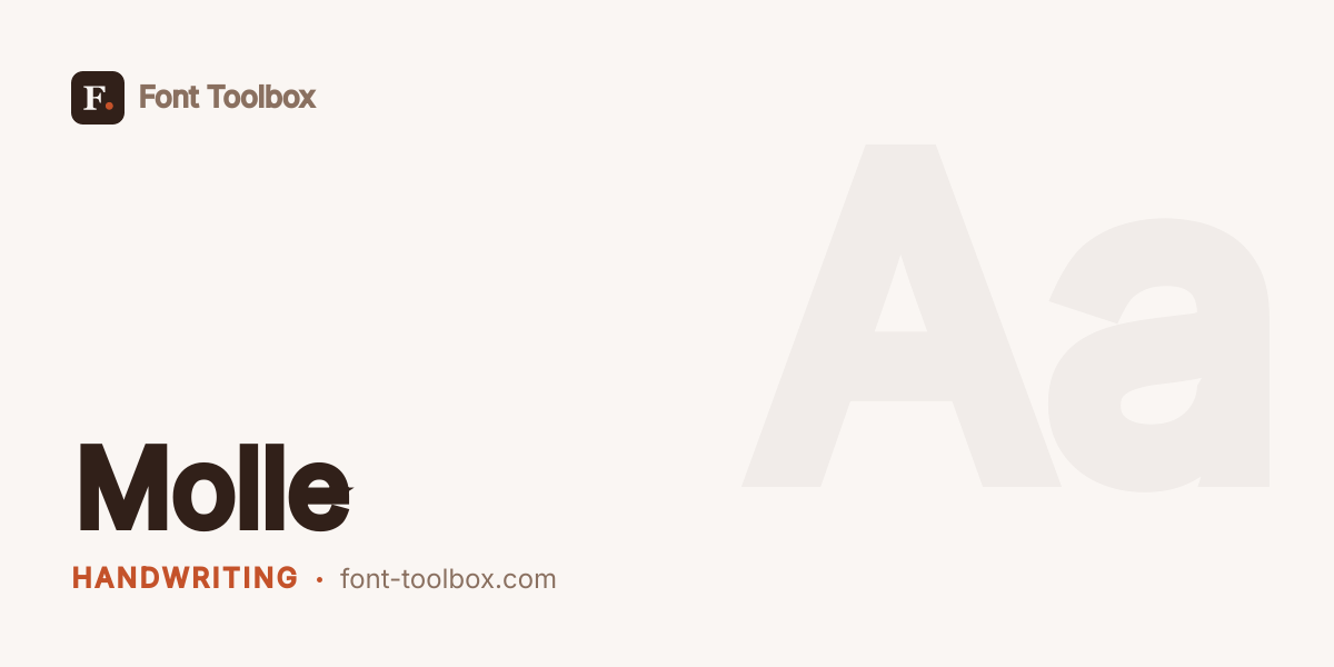 Molle - Font Toolbox